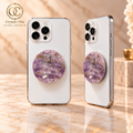 Lepidolite Halo MagSafe Phone Grip — two aligned phone views